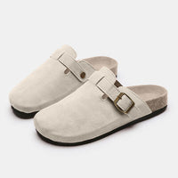 Thumbnail for Suede Closed Toe Buckle Slide