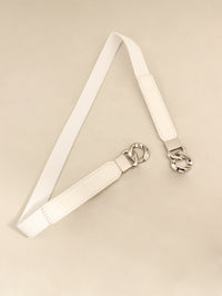Thumbnail for Zinc Alloy Buckle Elastic PU Belt