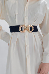 Thumbnail for Zinc Alloy Buckle Elastic Belt