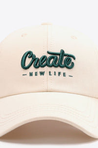 Thumbnail for CREATE NEW LIFE Adjustable Cotton Baseball Cap