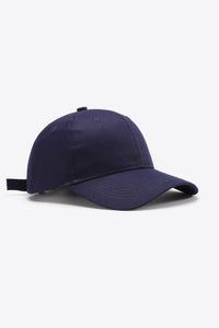 Thumbnail for Plain Adjustable Cotton Baseball Cap