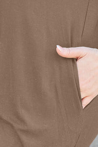 Thumbnail for Basic Bae Full Size Round Neck Short Sleeve Dress with Pockets