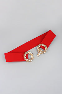 Thumbnail for Zinc Alloy Buckle Elastic Belt