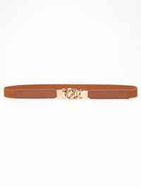 Thumbnail for Zinc Alloy Buckle Elastic PU Belt