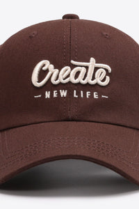 Thumbnail for CREATE NEW LIFE Adjustable Cotton Baseball Cap