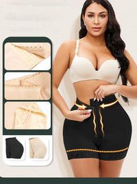 Thumbnail for Full Size Lace Detail Hook-and-Eye Shaping Shorts