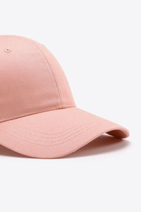 Thumbnail for Plain Adjustable Cotton Baseball Cap