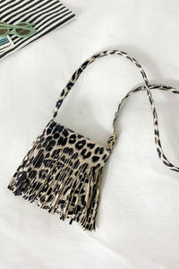 Thumbnail for PU Leather Crossbody Bag with Fringe
