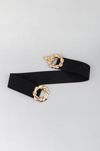 Thumbnail for Zinc Alloy Buckle Elastic Belt
