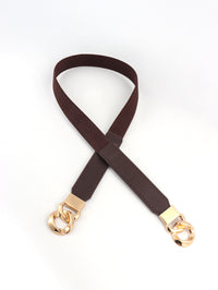Thumbnail for Zinc Alloy Buckle Elastic PU Belt