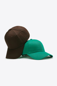 Thumbnail for Plain Adjustable Cotton Baseball Cap