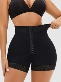 Thumbnail for Full Size Lace Detail Hook-and-Eye Shaping Shorts