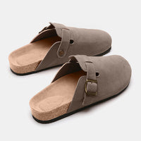 Thumbnail for Suede Closed Toe Buckle Slide