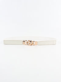 Thumbnail for Zinc Alloy Buckle Elastic PU Belt