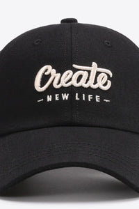 Thumbnail for CREATE NEW LIFE Adjustable Cotton Baseball Cap