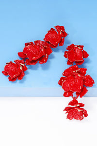 Thumbnail for Flower Shape Zinc Alloy Dangle Earrings