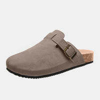 Thumbnail for Suede Closed Toe Buckle Slide