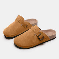 Thumbnail for Suede Closed Toe Buckle Slide