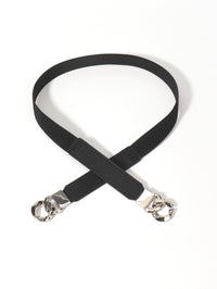 Thumbnail for Zinc Alloy Buckle Elastic PU Belt