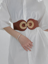 Thumbnail for Alloy Buckle Elastic PU Belt