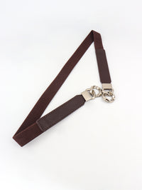 Thumbnail for Zinc Alloy Buckle Elastic PU Belt