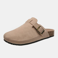 Thumbnail for Suede Closed Toe Buckle Slide