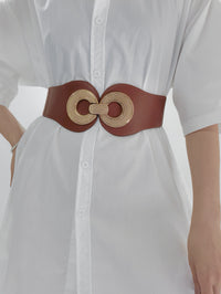 Thumbnail for Alloy Buckle Elastic PU Belt