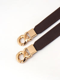 Thumbnail for Zinc Alloy Buckle Elastic PU Belt