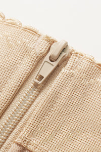 Thumbnail for Full Size Adjustable Strap Zip-Up Shaping Bodysuit