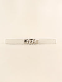 Thumbnail for Zinc Alloy Buckle Elastic PU Belt