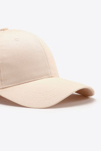 Thumbnail for Plain Adjustable Cotton Baseball Cap