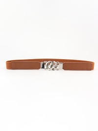 Thumbnail for Zinc Alloy Buckle Elastic PU Belt