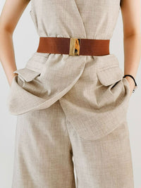Thumbnail for Alloy Buckle Elastic Belt
