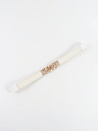 Thumbnail for Zinc Alloy Buckle Elastic PU Belt