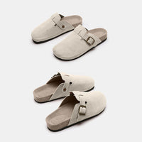 Thumbnail for Suede Closed Toe Buckle Slide
