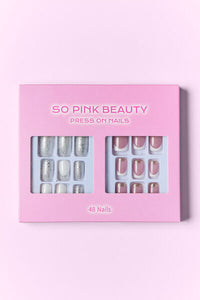 Thumbnail for SO PINK BEAUTY Press On Nails 2 Packs