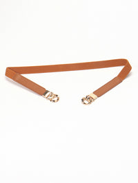 Thumbnail for Zinc Alloy Buckle Elastic PU Belt