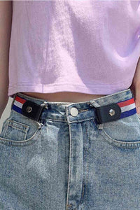 Thumbnail for PU Elastic Snap Closure Belt