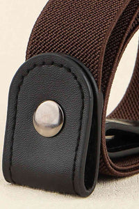 Thumbnail for PU Elastic Snap Closure Belt