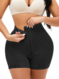 Thumbnail for Full Size Lace Detail Hook-and-Eye Shaping Shorts