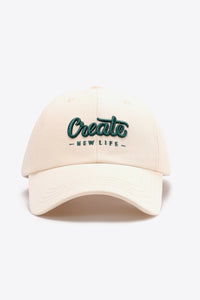 Thumbnail for CREATE NEW LIFE Adjustable Cotton Baseball Cap