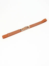Thumbnail for Zinc Alloy Buckle Elastic PU Belt