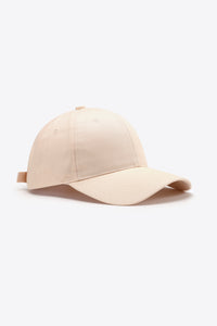 Thumbnail for Plain Adjustable Cotton Baseball Cap