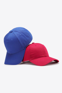 Thumbnail for Plain Adjustable Cotton Baseball Cap