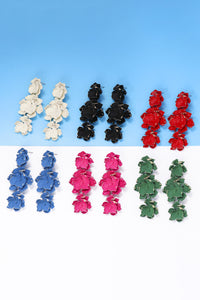 Thumbnail for Flower Shape Zinc Alloy Dangle Earrings