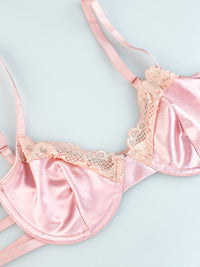 Thumbnail for Four-Piece Satin Lingerie Set