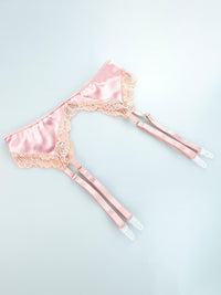 Thumbnail for Four-Piece Satin Lingerie Set