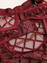 Thumbnail for Hollow Mesh Lingerie Bodysuit