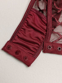 Thumbnail for Hollow Mesh Lingerie Bodysuit