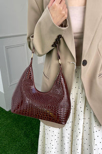 Thumbnail for PU Leather Stone Texture Shoulder Bag